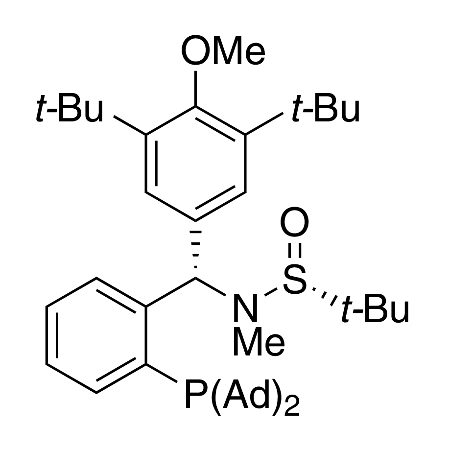 [S(R)]-N-[(S)-[3,5-Bis(1,1-dimethylethyl)-4-methoxyphenyl][2-(diadamantanphosphanyl)phenyl]methyl]-N,2-dimethyl-2-propanesulfinamide, 95%