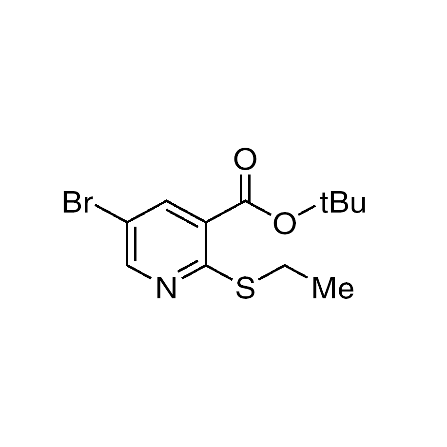 5-Bromo-2-ethylsulfanyl-nicotinic acid tert-butyl ester, 95%