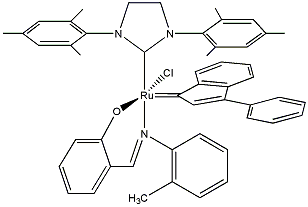 [1,3-Bis(2,4,6-trimethylphenyl)-2-imidazolidinylidene]-[2-[[(2-methylphenyl)imino] methyl]phenolyl]-[3-phenyl-1H-inden-1-ylidene]ruthenium(II) chloride