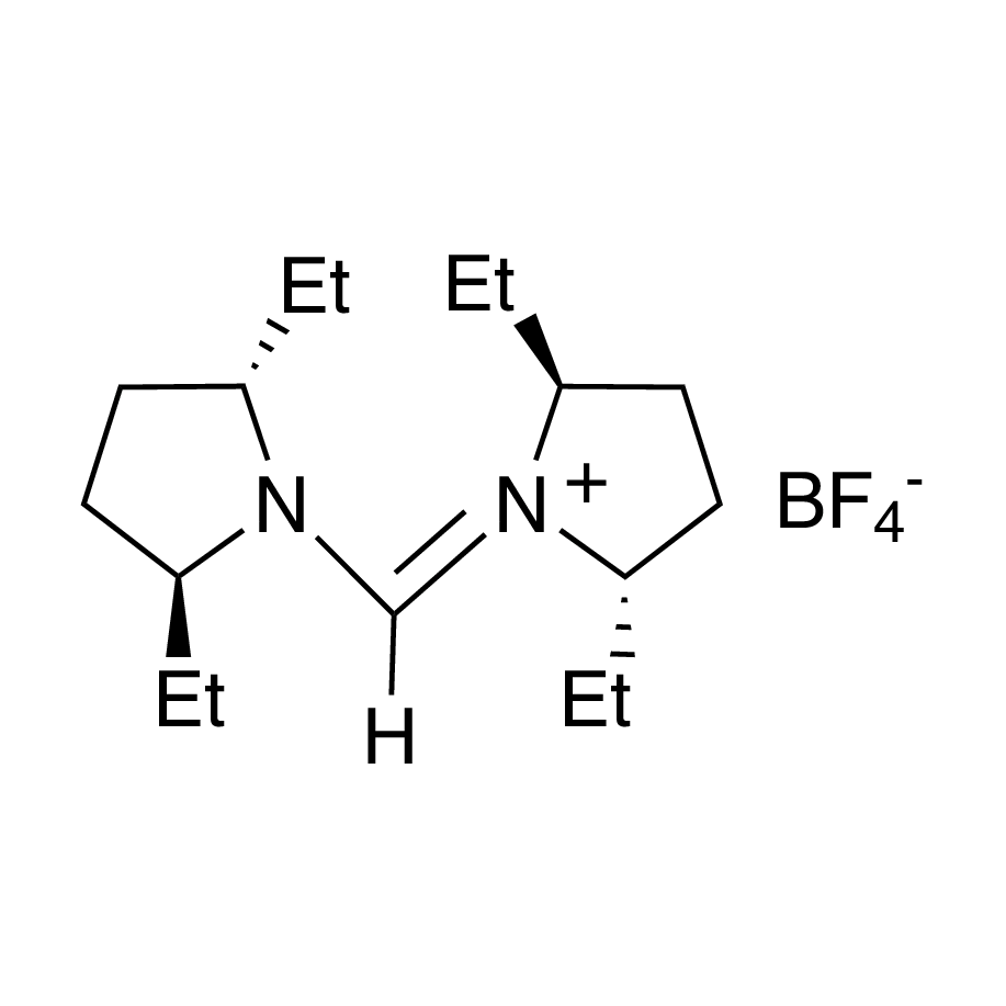 (2R,5R)-1-{[(2R,5R)-2,5-Diethylpyrrolidin-1-yl]methylene}-2,5-diethylpyrrolidinium tetrafluoroborate, min. 97%