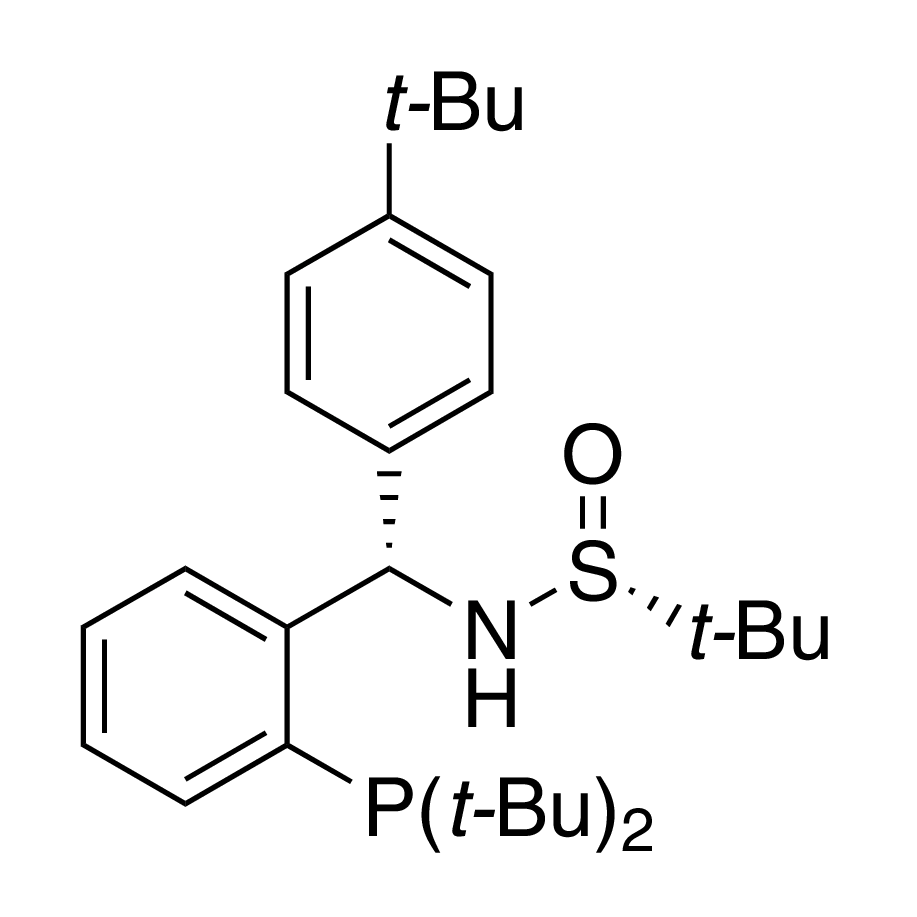 [S(R)]-N-[(S)-(4-(tert-Butyl)phenyl)[2-(di-tert-butylphosphino)phenyl]methyl]-2-methyl-2-propanesulfinamide, 95%