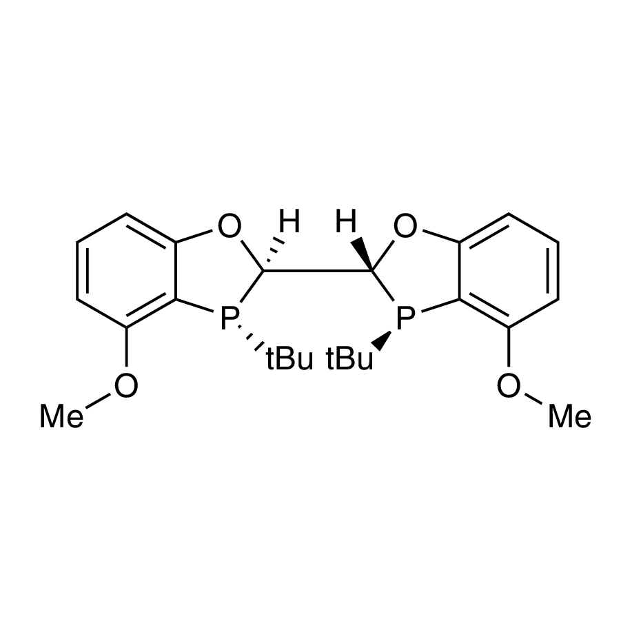 (2R,2'R,3R,3'R)-3,3'-Di-tert-butyl-4,4'-dimethoxy-2,2',3,3'-tetrahydro-2,2'-bibenzo[d][1,3]oxaphosphole, 97% (>99% ee) (2R,2'R,3R,3'R)-MeO-BIBOP