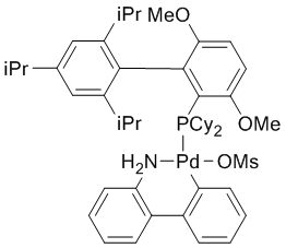 Methanesulfonato(2-dicyclohexylphosphino-3,6-dimethoxy-2',4',6'-tri-i-propyl-1,1'-biphenyl)(2'-amino-1,1'-biphenyl-2-yl)palladium(II), min. 98% [BrettPhos Palladacycle Gen. 3]