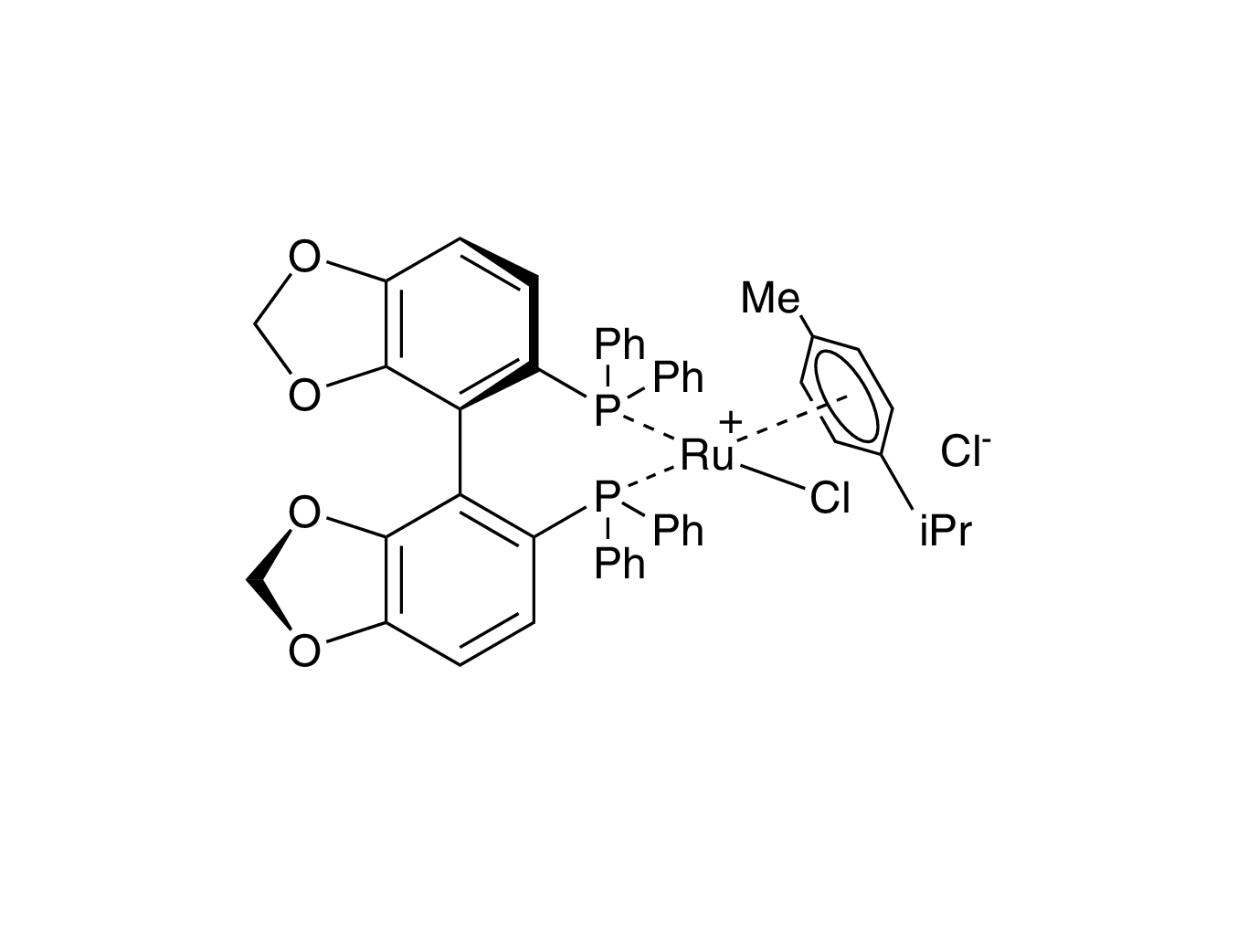 Chloro[(R)-(+)-5,5'-bis(diphenylphosphino)-4,4'-bi-1,3-benzodioxole](p-cymene)ruthenium(II) chloride [RuCl(p-cymene)((R)-segphos®)]Cl