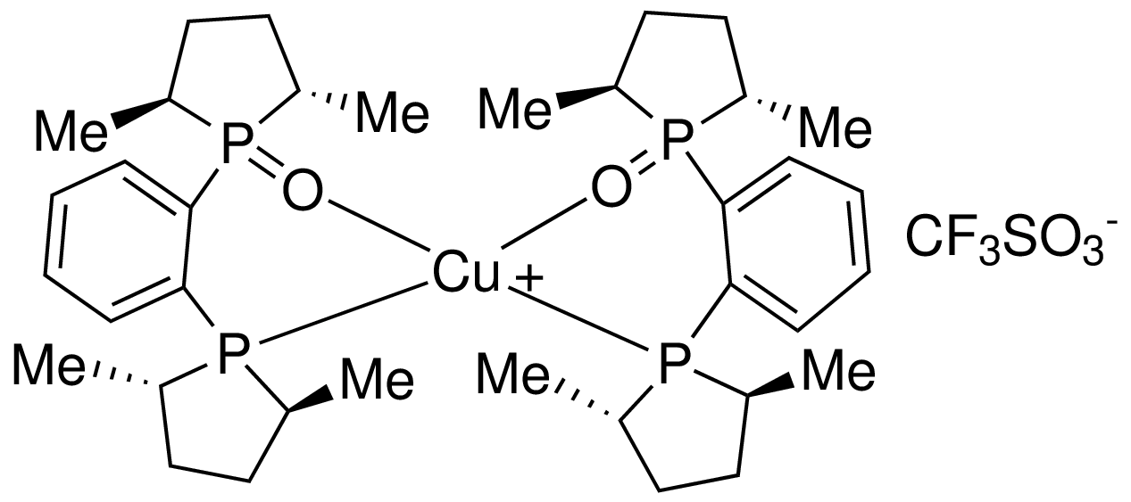 Bis{[1-(2S,5S)-2,5-dimethylphospholanyl]-[2-(2S,5S)-2,5-dimethylphospholanyl-1-oxide]benzene}copper(I) trifluoromethanesulfonate, min. 97%