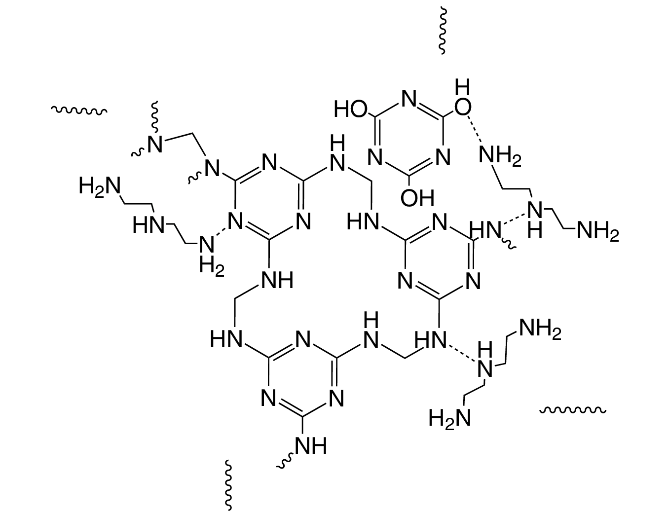 Diethylenetriamine loaded cyanuric acid doped porous melamine formaldehyde resin, POP, AYRSORB™ P151
