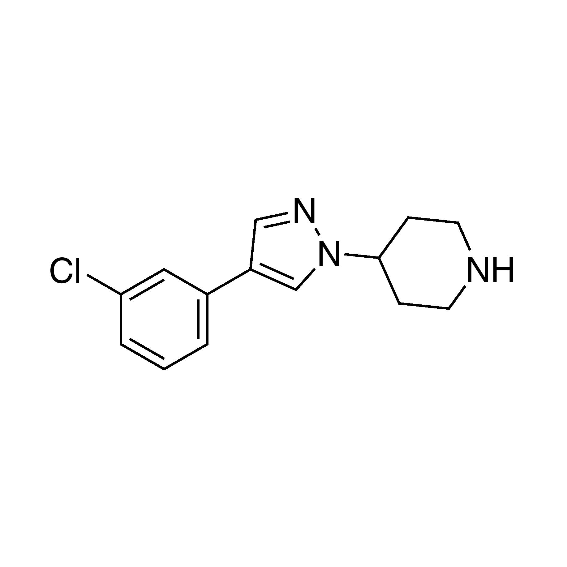 4-[4-(3-Chloro-phenyl)-pyrazol-1-yl]-piperidine, 95%
