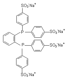 1,2-Bis(di-4-sulfonatophenyl­phosphino)benzene tetrasodium salt DMSO adduct