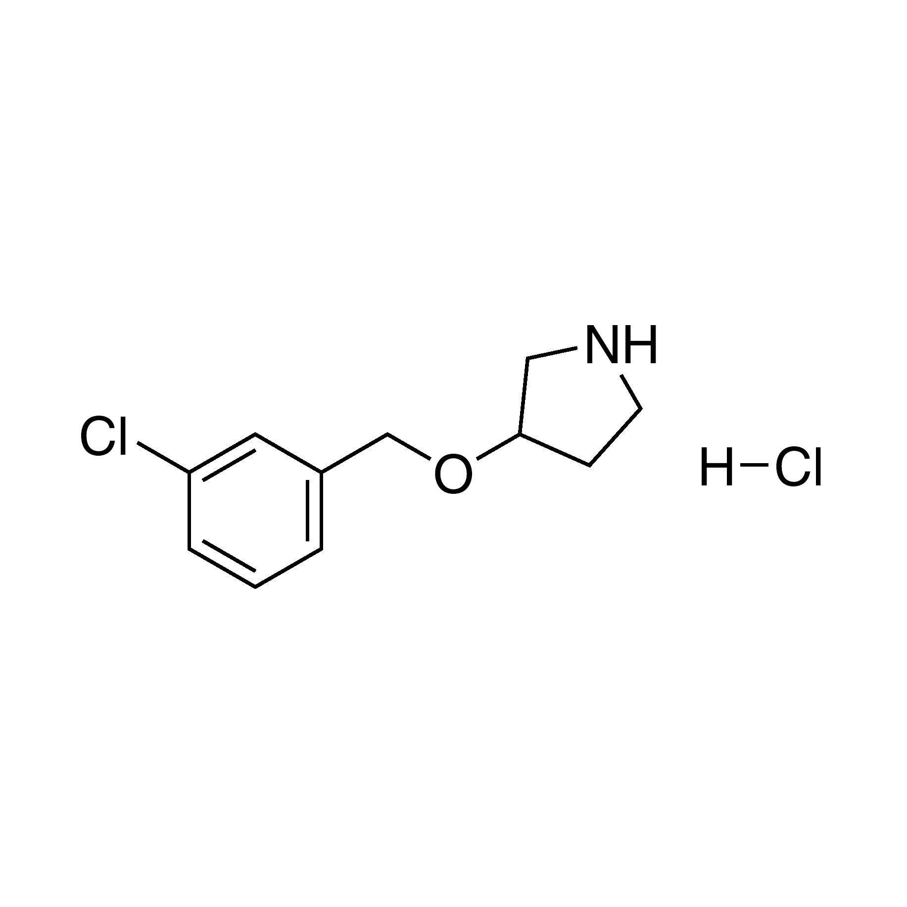 3-[(3-Chlorobenzyl)oxy]pyrrolidine hydrochloride, 95%