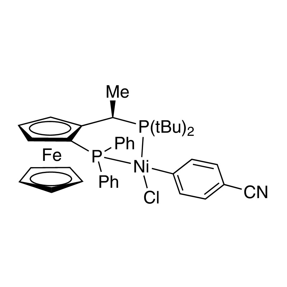 Chloro(4-cyanophenyl){(R)-1-[(S)-2-(diphenylphosphino)ferrocenyl]ethyl(di-t-butyl)phosphine} nickel(II)