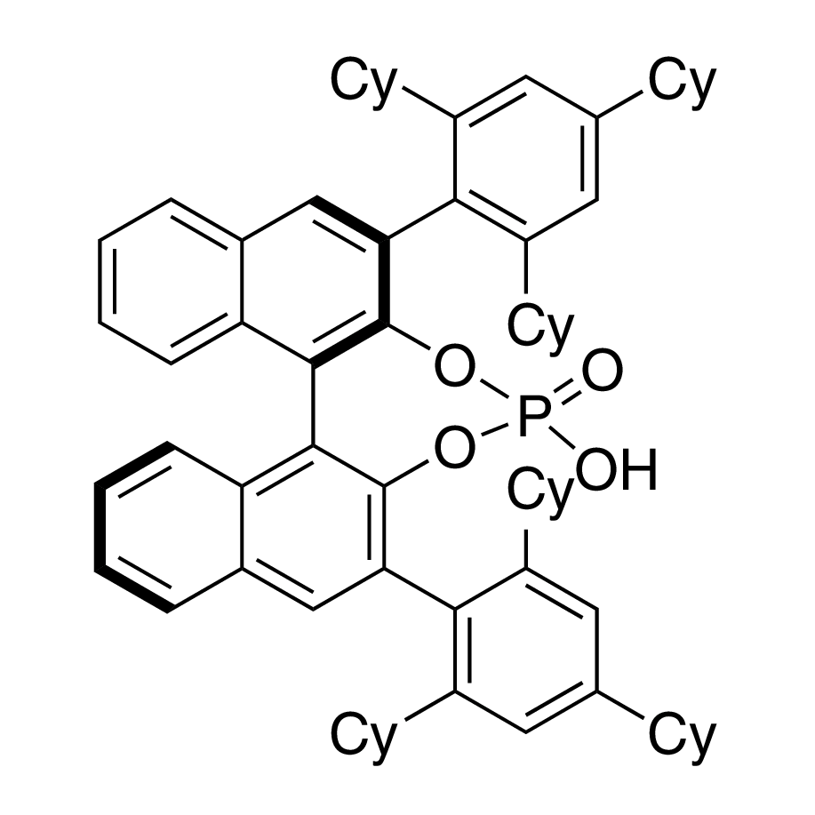 (11bR)-4-Hydroxy-2,6-bis(2,4,6-tricyclohexylphenyl)-4-oxide-dinaphtho[2,1-d:1',2'-f][1,3,2]dioxaphosphepin, 95%, (99% ee)