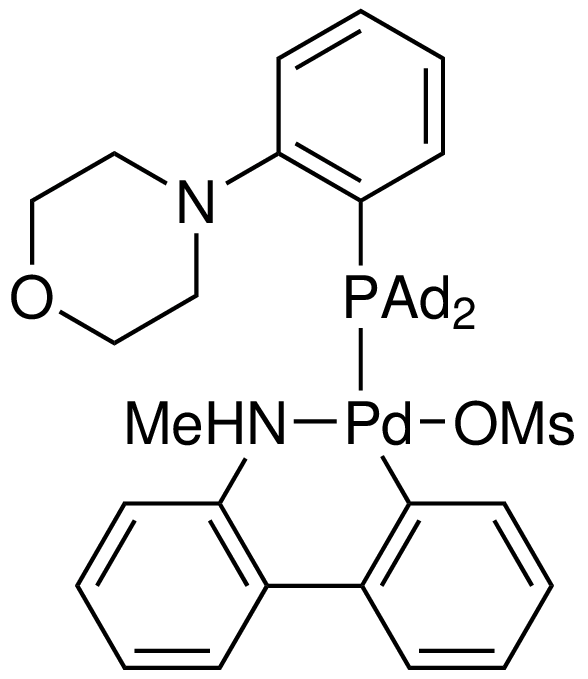 Methanesulfonato{N-[2-(di-1-adamantylphosphino)phenyl]morpholine}(2'-methylamino-1,1'-biphenyl-2-yl)palladium(II) dichloromethane adduct,  min. 98%  MorDalphos Palladacycle Gen. 4