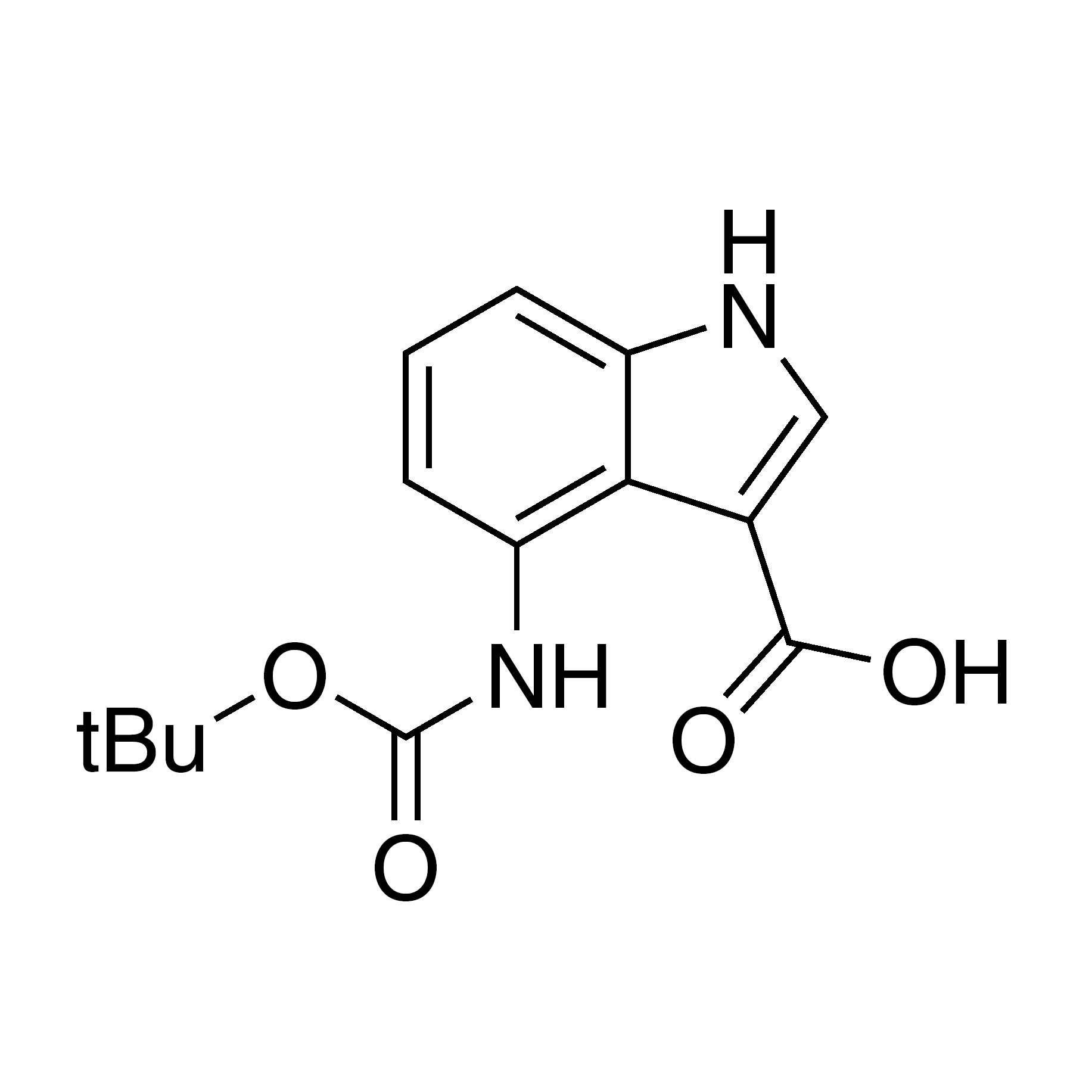 4-[(tert-Butoxycarbonyl)amino]-1H-indole-3-carboxylic acid, 95%