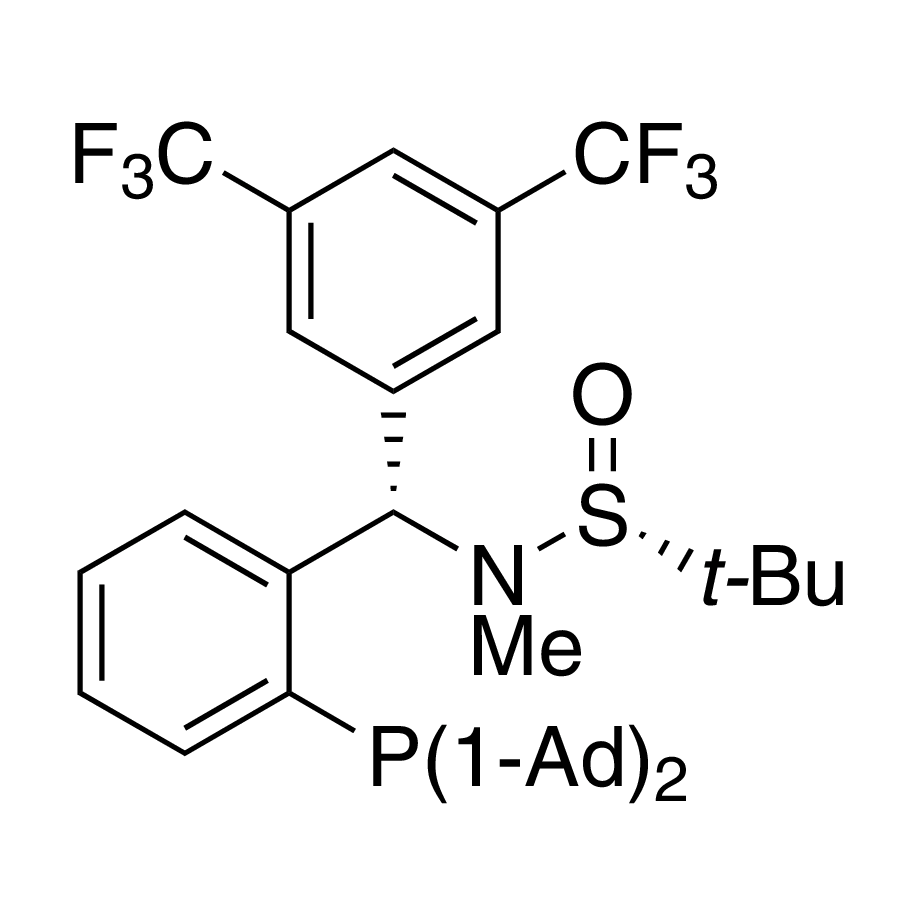 [S(R)]-N-[(S)-3,5-Bis(trifluoromethyl)phenyl)[2-(diadamantanphosphino)phenyl]methyl]-N,2-dimethyl-2-propanesulfinamide, 95%