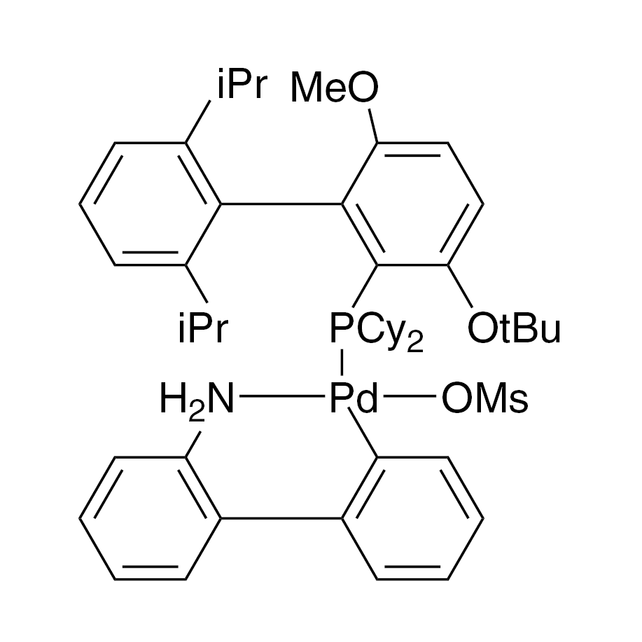 Methanesulfonato[Dicyclohexyl[3-(1,1-dimethylethoxy)-6-methoxy-2',6'-bis(1-methylethyl)[1,1'-biphenyl]-2-yl]phosphine](2'-amino-1,1'-biphenyl-2-yl)palladium(II), [GPhos Palladacycle Gen. 3]