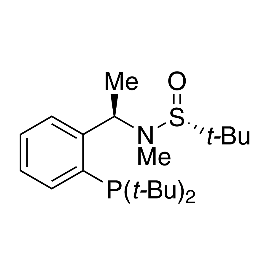 [S(R)]-N-[(R)-1-[2-(Di-tert-butylphosphanyl)phenyl]ethyl]-N,2-dimethyl-2-propanesulfinamide, 95%
