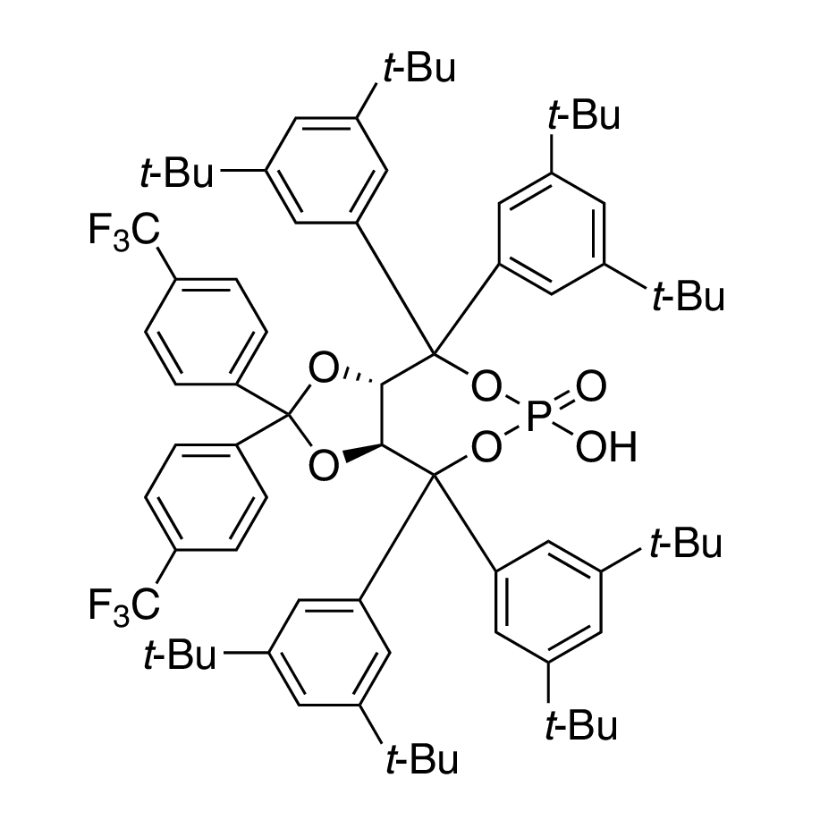 (3aS,8aS)-4,4,8,8-Tetrakis(3,5-di-tert-butylphenyl)-6-hydroxy-2,2-bis(4-(trifluoromethyl)phenyl)tetrahydro-6-oxide-[1,3]dioxolo[4,5-e][1,3,2]dioxaphosphepine, 98%