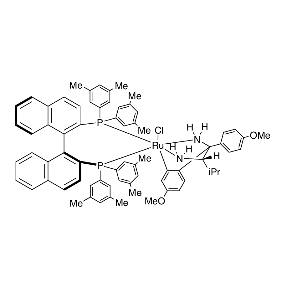 Chloro{(S)-(-)-2,2'-bis[di(3,5-xylyl)phosphino]-1,1'-binaphthyl}[(2S)-(+)-1-(4-methoxy­phenyl)-1’-(4-methoxyphenyl-kC)-3-methyl-1,2-butanediamine]ruthenium(II)  (S)-RUCY®-XylBINAP