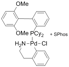 Chloro{[S-Phos][2-(2-aminoethylphenyl]palladium(II)}/[S-Phos] admixture (molar PdP/P = 1:1)
