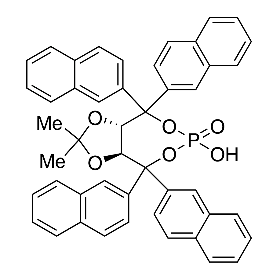 (3aS,8aS)-Tetrahydro-6-hydroxy-2,2-dimethyl-4,4,8,8-tetra-2-naphthalenyl-6-oxide-1,3-dioxolo[4,5-e][1,3,2]dioxaphosphepin, 98%, (99% ee)