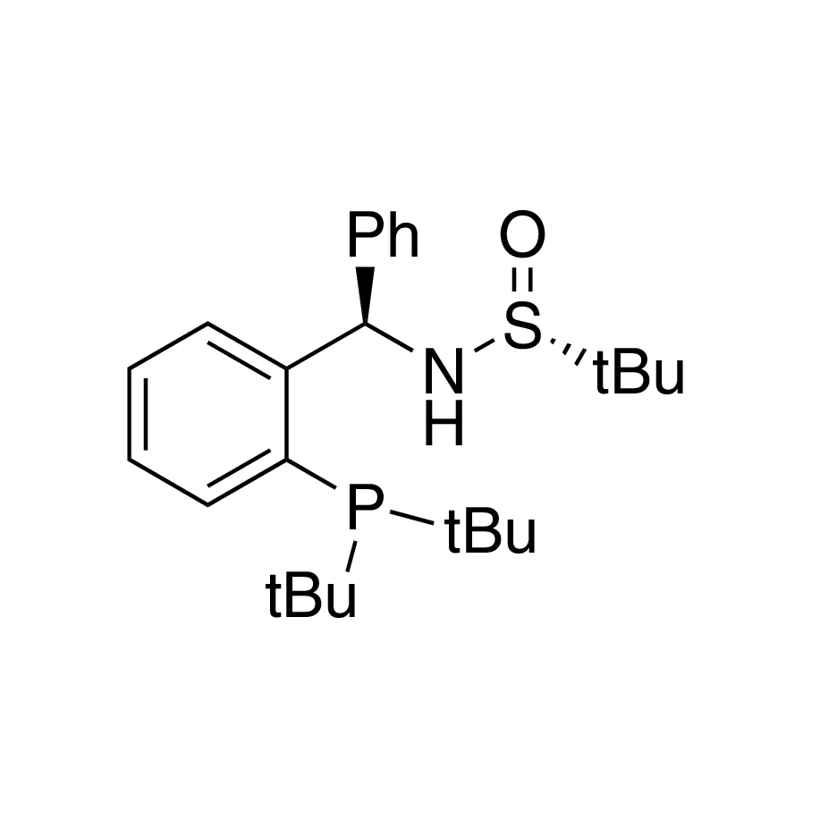 [S(R)]-N-[(1R)-1-[2-(Di-tert-butylphosphanyl)phenyl]phenylmethyl]-2-methyl-2-propanesulfinamide, 95%
