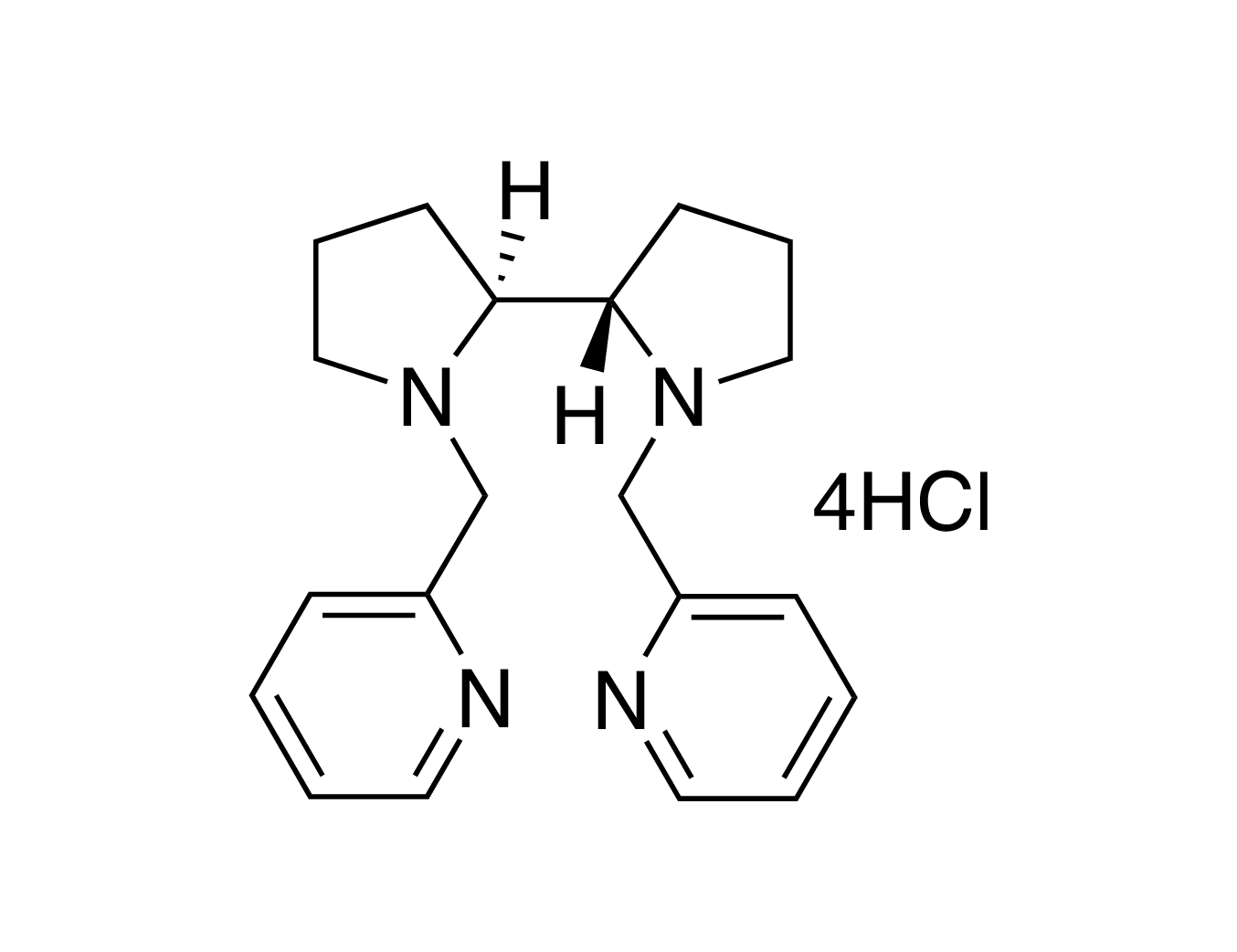 (2S,2'S)-(-)-[N,N'-Bis(2-pyridylmethyl]-2,2'-bipyrrolidine tetrahydrochloride, 98%  (S,S)-PDP
