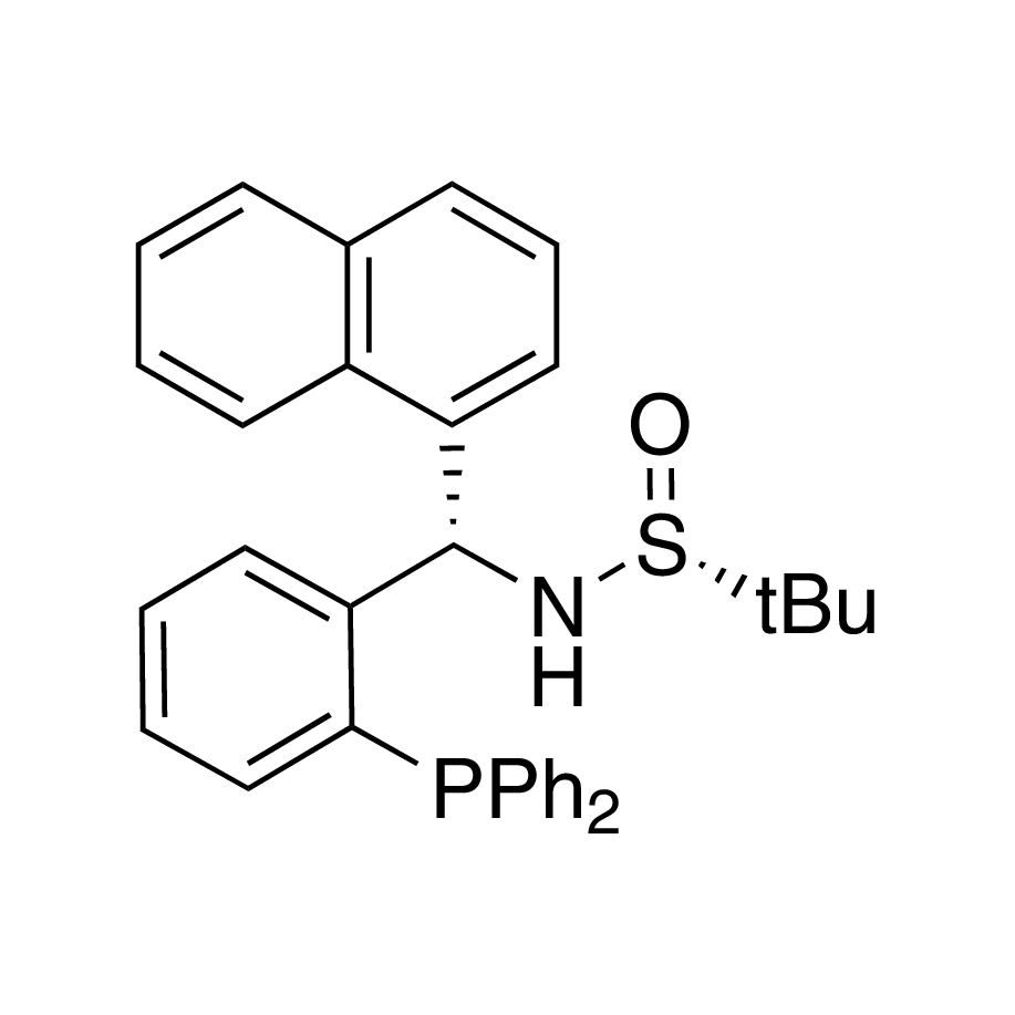 [S(R)]-N-[(S)-[2-(Diphenylphosphino)phenyl]-1-naphthalenylmethyl]-2-methyl-2-propanesulfinamide, 95%