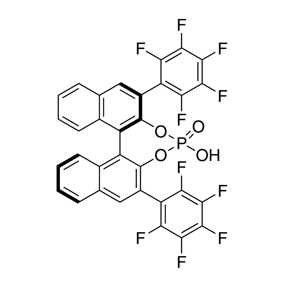 (11bR)-4-Hydroxy-2,6-bis(2,3,4,5,6-pentafluorophenyl)-4-oxide-dinaphtho[2,1-d:1',2'-f][1,3,2]dioxaphosphepin, 98%, (99% ee)
