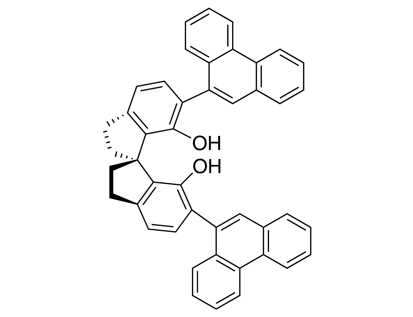(S)- 2,2',3,3'-Tetrahydro-6,6'-di-9-phenanthrenyl-1,1'-spirobi[1H-indene]-7,7'-diol, 98% (99% ee)