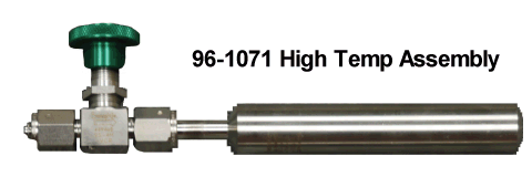 Swagelok® Cylinder Assembly, 50ml with 1/4 VCR Male Bellows-Sealed Valve (High Temp) and Female Nut for CVD/ALD