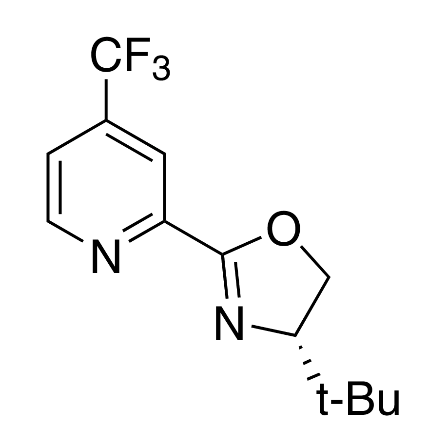 2-[(4S)-4-tert-Butyl-4,5-dihydro-2-oxazolyl]-4-(trifluoromethyl)pyridine, 98%