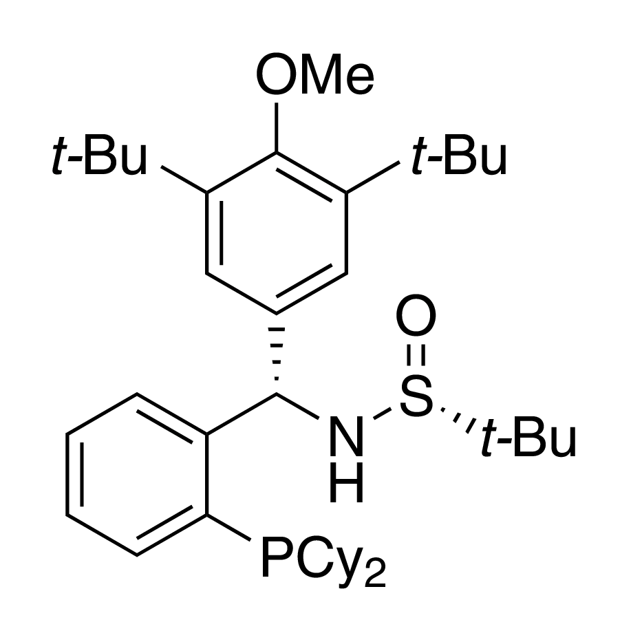 [S(R)]-N-[(S)-[3,5-Bis(1,1-dimethylethyl)-4 methoxyphenyl][2-(dicyclohexylphosphino)phenyl]methyl]-2-methyl-2-propanesulfinamide, 95%