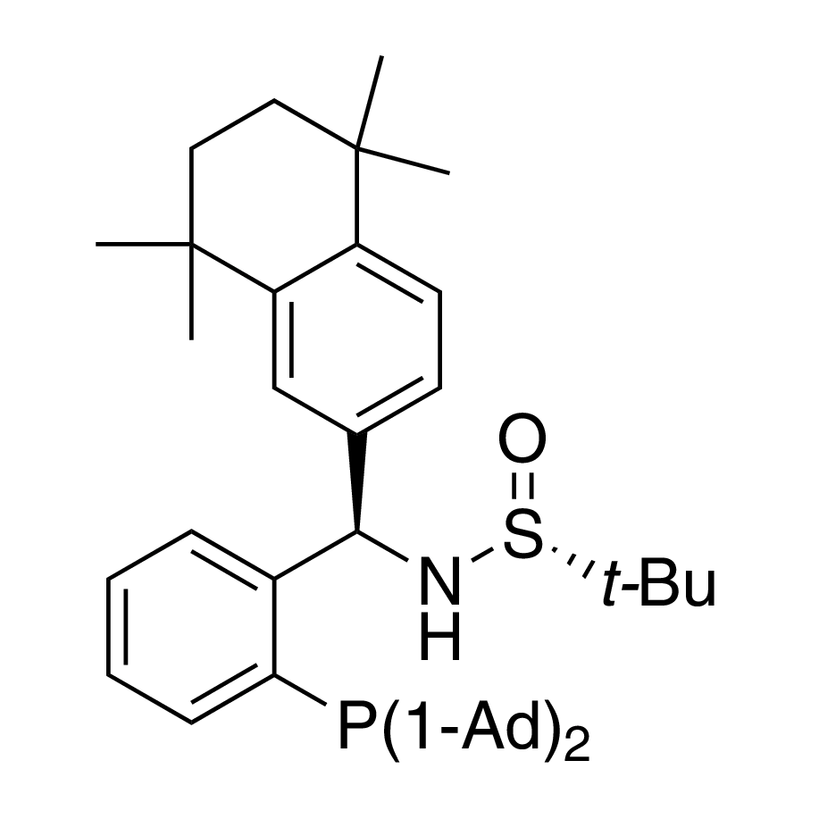 [S(R)]-N-((R)-(2-(Diadamantanphosphino)phenyl)(5,6,7,8-tetrahydro-5,5,8,8-tetramethyl-2-naphthalenyl)methyl]-2-methyl-2-propanesulfinamide, 95%