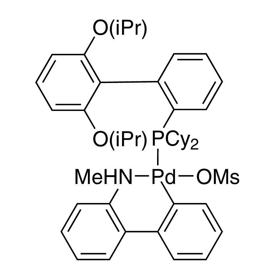 Methanesulfonato(2-dicyclohexylphosphino-2',6'-di-i-propoxy-1,1'-biphenyl)(2'-methylamino-1,1'-biphenyl-2-yl)palladium(II), min. 98% [RuPhos Palladacycle Gen. 4]