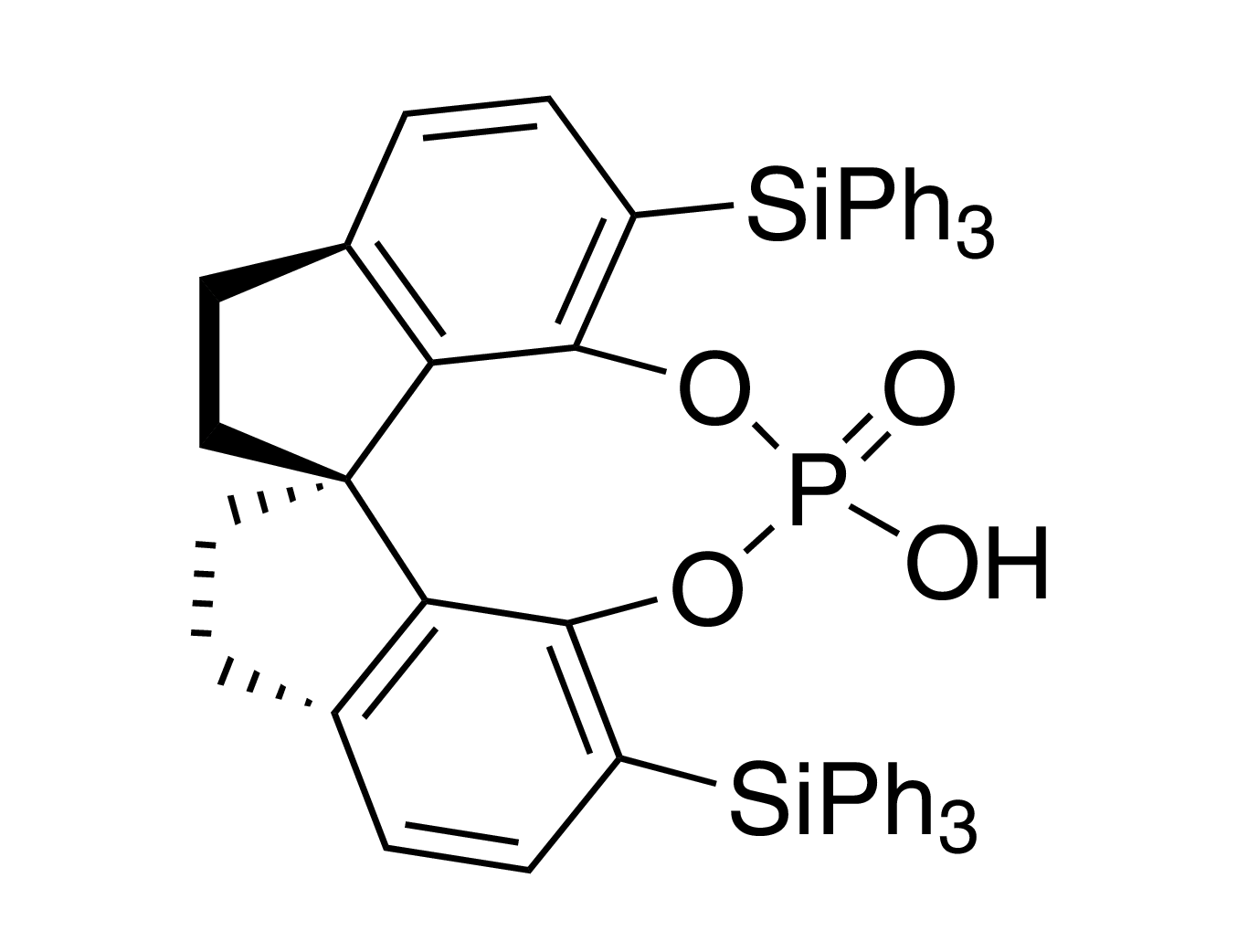 (11aR)-3,7-Bis(triphenylsilyl)-10,11,12,13-tetrahydro-5-hydroxy-5-oxide-diindeno[7,1-de:1',7'-fg][1,3,2]dioxaphosphocin, 98% (99% ee)