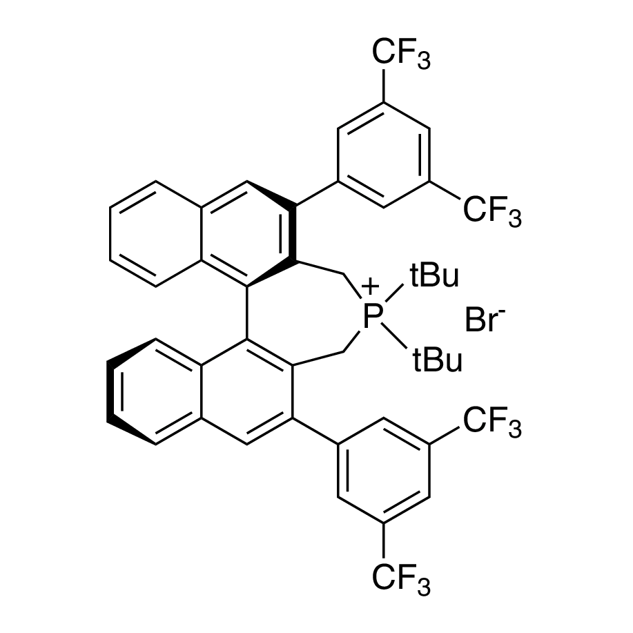 (11bR)-(+)-4,4-Di-t-butyl-2,6-bis[3,5-bis(trifluoromethyl)phenyl]-4,5-dihydro-3H-dinaphtho[2,1-c:1',2'-e]phosphepinium bromide, 99%  R-MARUOKA CAT P-TB