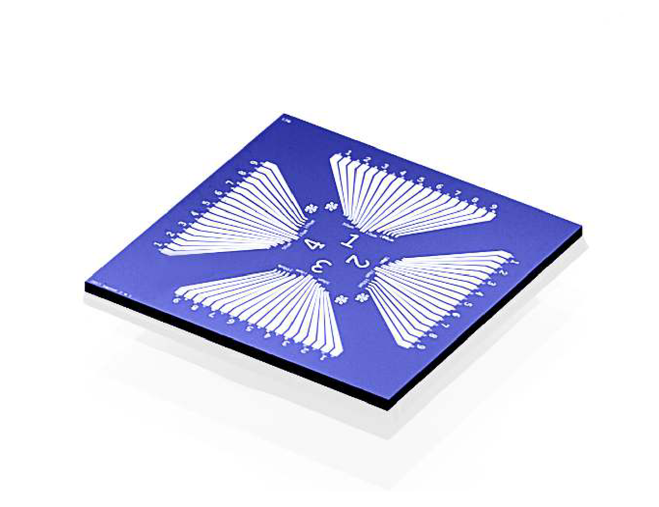 Graphene Field-Effect Transistor (GFET) Chip - Quadrant pattern