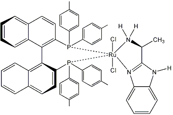 Dichloro[(S)-(-)-2,2'-bis(di-p-tolylphosphino)-1,1'-binaphthyl][(S)-(-)-2-(α-methylmethanamine)-1H-benzimidazole]ruthenium(II), min. 97%