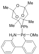 Methanesulfonato(1,3,5,7-tetramethyl-8-phenyl-2,4,6-trioxa-8-phosphaadamantane)(2'-amino-1,1'-biphenyl-2-yl)palladium(II) dichloromethane adduct, min. 98% [MeCgPPh Palladacycle Gen. 3]