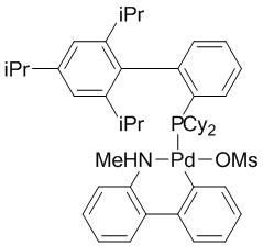Methanesulfonato(2-dicyclohexylphosphino-2',4',6'-tri-i-propyl-1,1'-biphenyl)(2'-methylamino-1,1'-biphenyl-2-yl)palladium(II), min. 98% [XPhos Palladacycle Gen. 4]