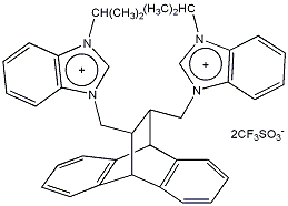 11,12-Bis[N-(i-propyl)-1H-benzimidazolium-3-methylene]-9,10-dihydro-9,10-ethanoanthracene bis(trifluoromethanesulfonate)