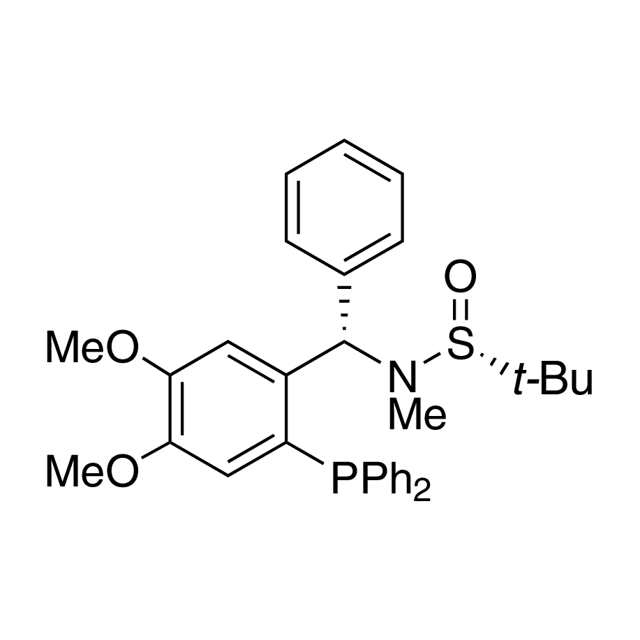 [S(R)]-N-[(S)-[2-(Diphenylphosphino)-4,5-dimethoxyphenyl)](4-phenyl)methyl]-N,2-dimethyl-2-propanesulfinamide, 95%