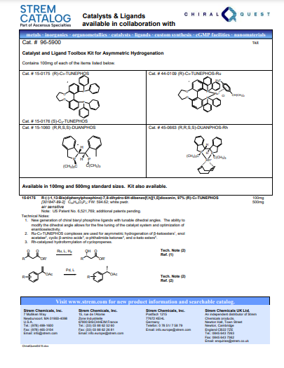 Literature Sheets - Kits