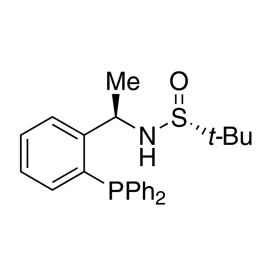 [S(R)]-N-[(1R)-1-[2-(Diphenylphosphino)phenyl]ethyl]-2-methyl-2-propanesulfinamide, 95%