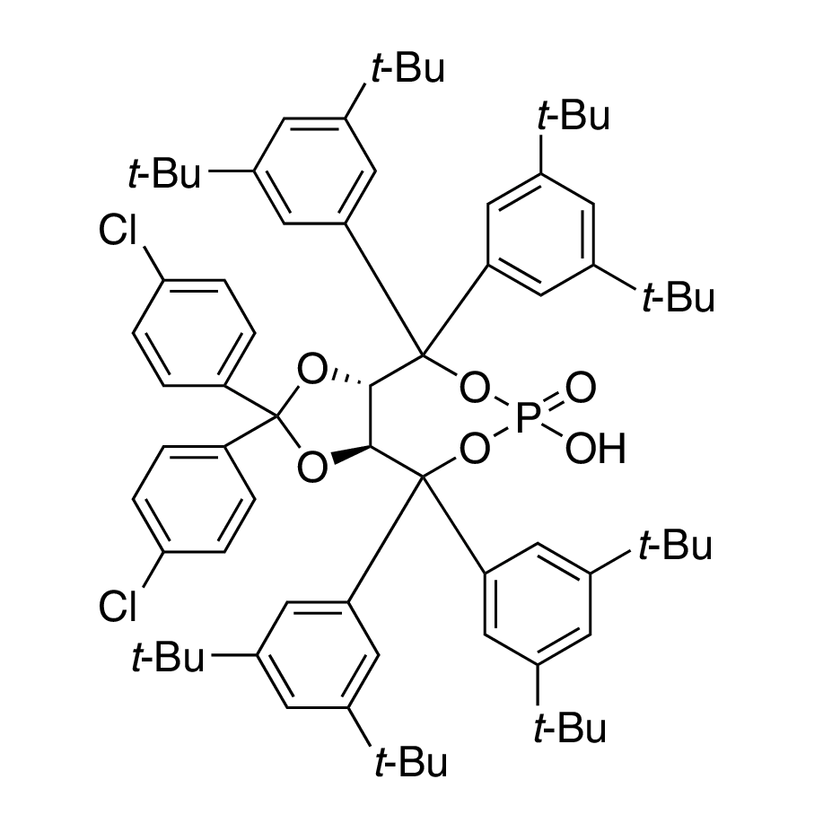 (3aS,8aS)-4,4,8,8-Tetrakis(3,5-di-tert-butylphenyl)-2,2-bis(4-chlorophenyl)-6-hydroxy-tetrahydro-6-oxide-[1,3]dioxolo[4,5-e][1,3,2]dioxaphosphepine, 95%, (99% ee)