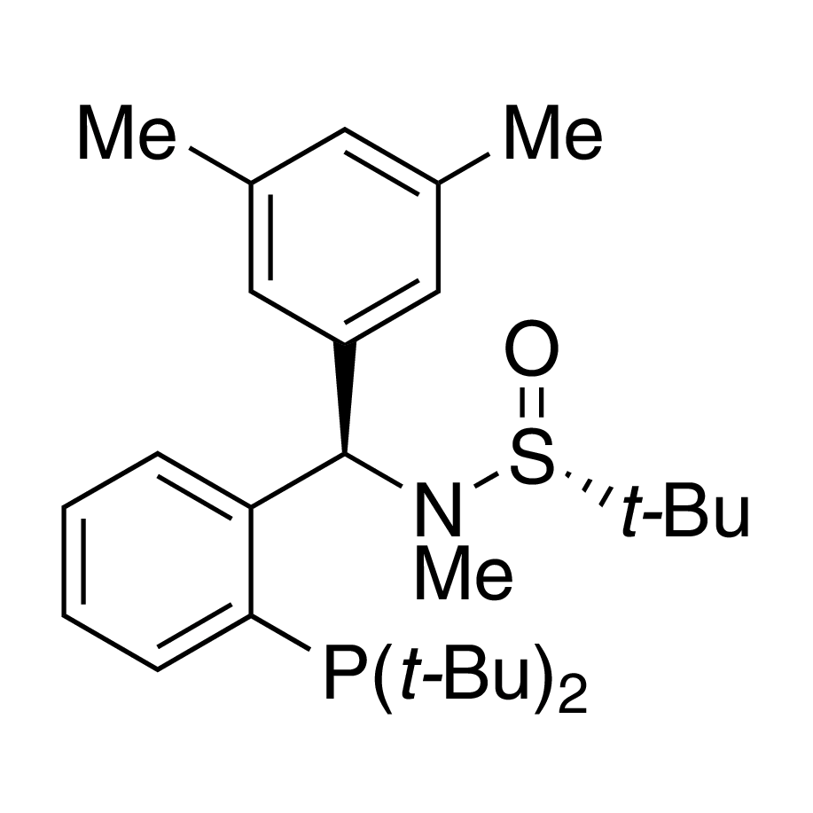 [S(R)]-N-[(R)-3,5-Dimethylphenyl)[2-(di-tert-butylphosphino)phenyl]methyl]-N,2-dimethyl-2-propanesulfinamide, 95%