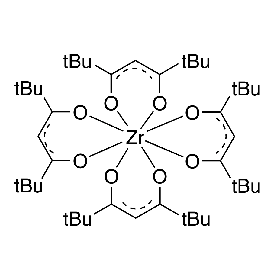 Tetrakis(2,2,6,6-tetramethyl-3,5-heptanedionato)zirconium(IV), 99% [Zr(TMHD)₄]