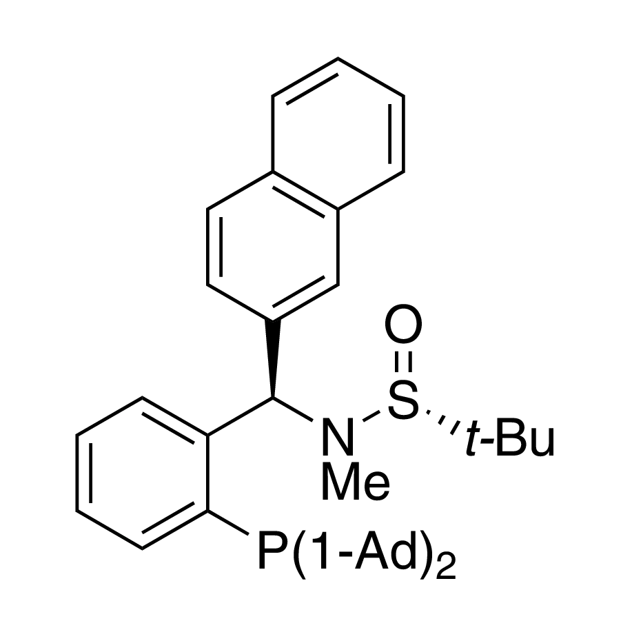 [S(R)]-N-[(R)-[2-(Diadamantanphosphino)phenyl](2-naphthalenyl)methyl]-N,2-dimethyl-2-propanesulfinamide, 95%