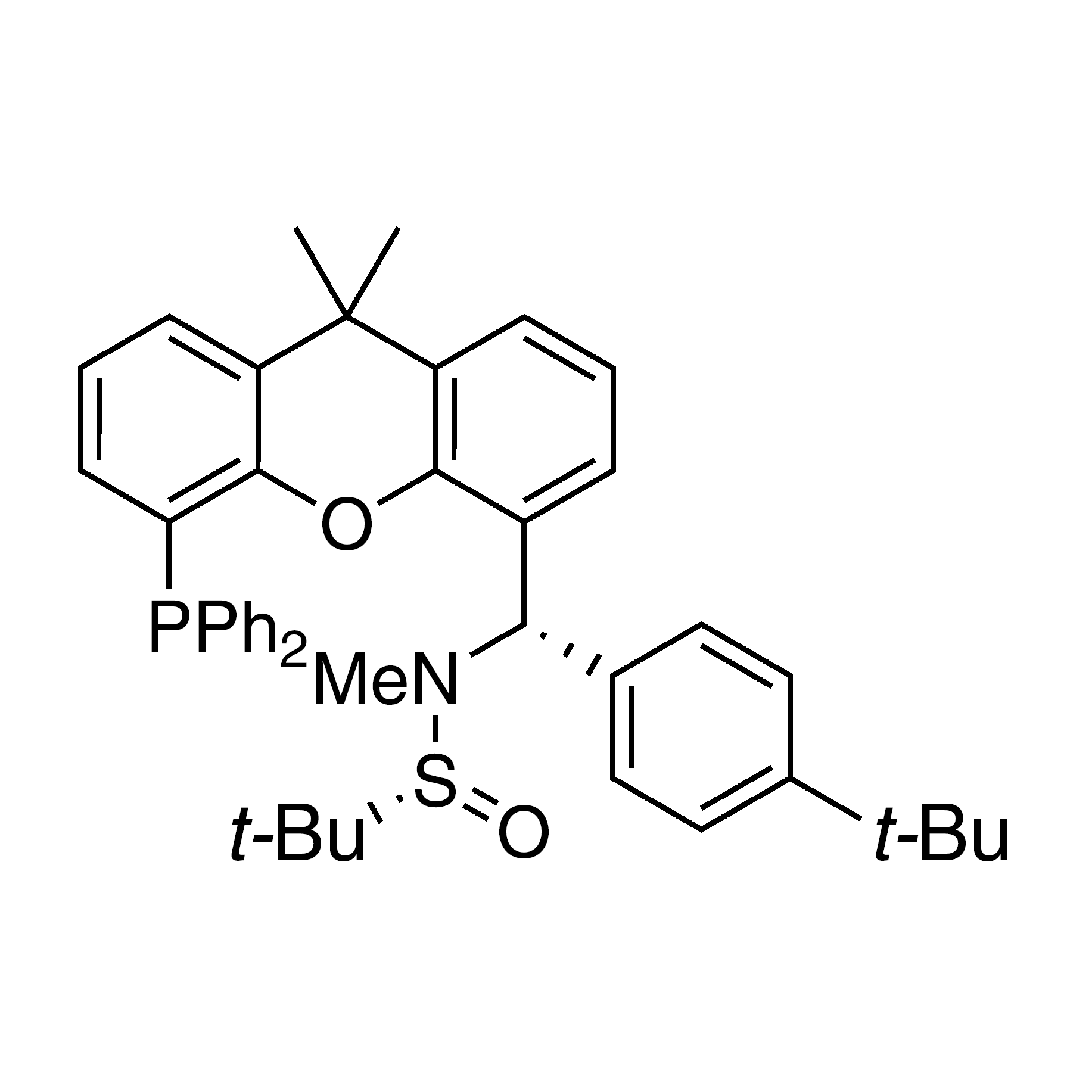 [S(R)]-N-[(S)-(4-(tert-Butyl)phenyl)[5-(diphenylphosphino)-9,9-dimethyl-9H-xanthen-4-yl]methyl]-N,2-dimethyl-2-propanesulfinamide, 95%