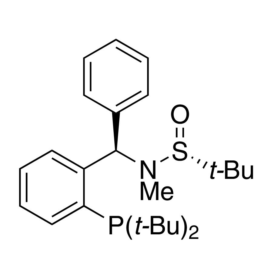 [S(R)]-N-[(1R)-1-[2-(Di-tert-butylphosphanyl)phenyl]phenylmethyl]-N,2-dimethyl-2-propanesulfinamide, 95%